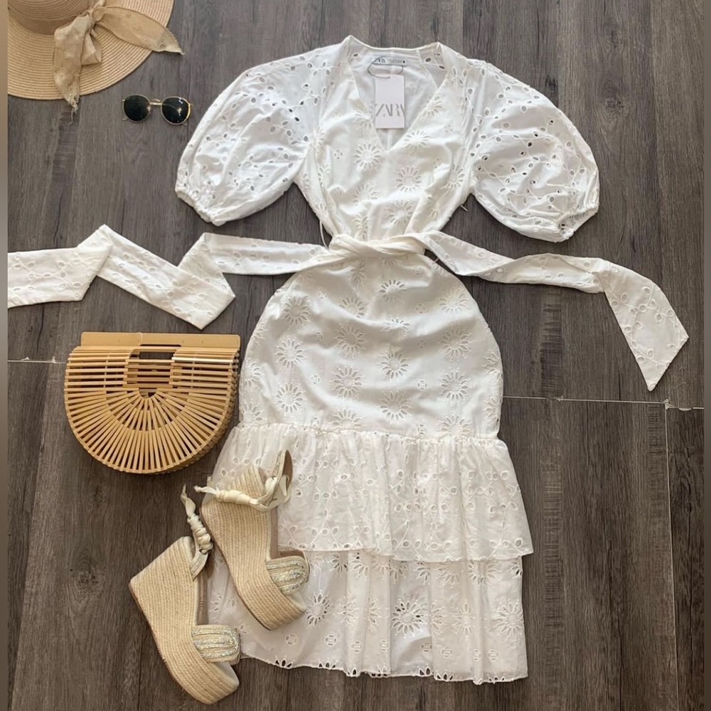 Dress Bordado Zara Woman